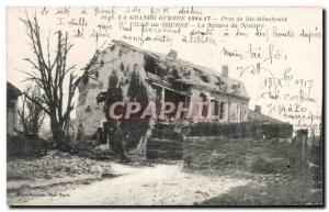 Old Postcard The Great War 1914-1917 Pres Ste menehould City On Peat House No...