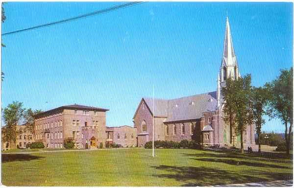 La Cathedrale, L'Archevache et l'Hospice, Mont-Laurier, Quebec, Canada, Chrome