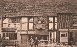 Vintage Postcard 1910's Stratford Avon Shakespeare's House Before Restoration UK