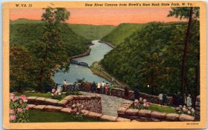 M-62964 River Canyon from Hawk's Nest Rock State Park Ansted West Virginia