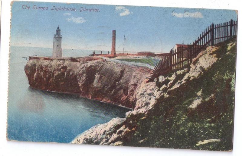 Gibraltar Europe Lighthouse 1922