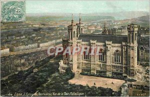 Old Postcard Lyon Church Fourvi�res View of the Tour M�tallique