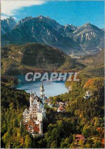 Modern Postcard Neuschwanstein castle
