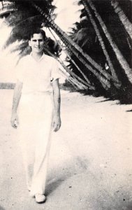 Agana Beach 1938 Guam Postcard