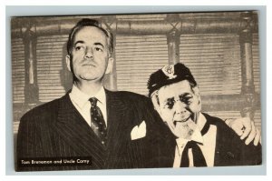 Vintage 1940's Los Angeles KABC Radio Postcard Tom Breneman & Uncle Corney