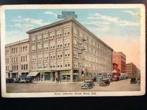 Vintage Postcard 1928 Hotel Jefferson South Bend Indiana (IN)