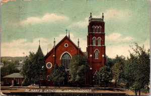 St. Mary's Cathedral, Hamilton Canada c1906 Vintage Postcard S49