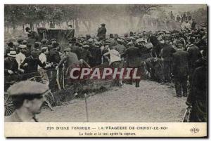 Old Postcard Police Detective Ending terror & # 39A The tragedy of Choisy le ...