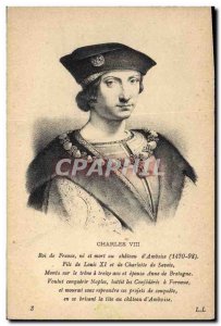 Old Postcard King Charles VIII of France