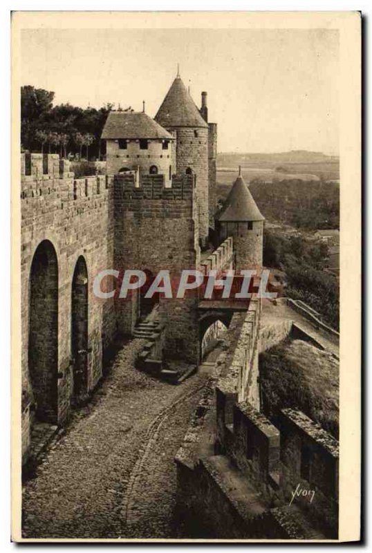 Old Postcard Cite De Carcassonne