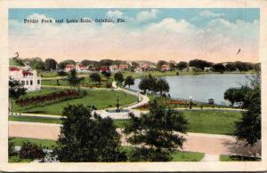 Florida Orlando Public Park and Lake Eola 1920
