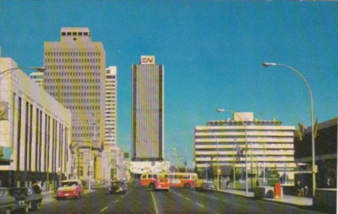 Canada City Hall and CN Towers Edmonton Alberta