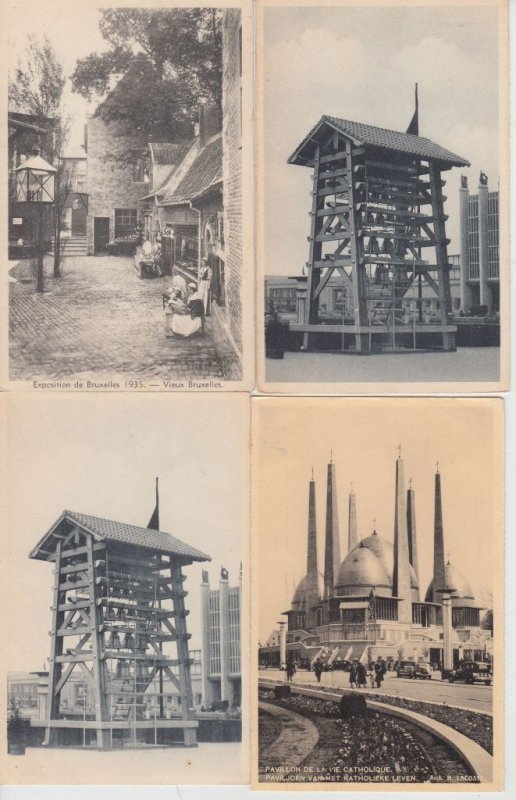 EXPOSITION BRUSSELS 1935 Belgium 130 Vintage Postcards (L5472)