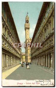 Old Postcard Firenze Uffizi Gallery