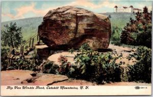 Rip Van Winkle Rock, Catskill Mountains, NY Vintage Postcard L16