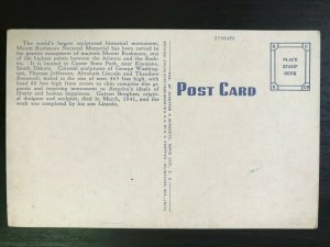 Vintage Postcard 1930-1945 Mount Rushmore Memorial Black Hills South Dakota