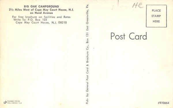 Big Oak Campground in Cape May , New Jersey