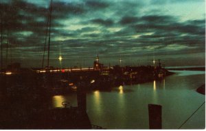 US    PC4530  ROCK HARBOR AT NIGHT, ORLEANS ON CAPE COD