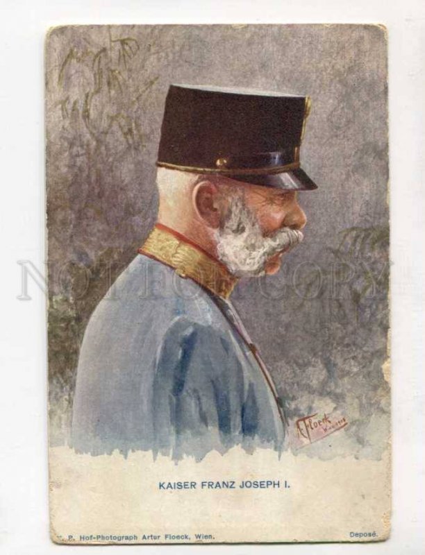 402359 WWI GERMAN PROPAGANDA KAISER Franz Joseph I by Floerke