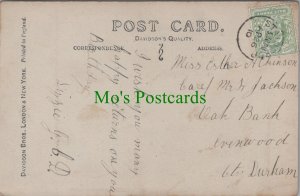 Genealogy Postcard - Atkinson / Jackson, Oak Bank, Evenwood, Co Durham GL419