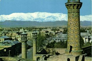 iran persia, TEHRAN TEHERAN, Minarets Sepahsalar Mosque (1970s) Postcard