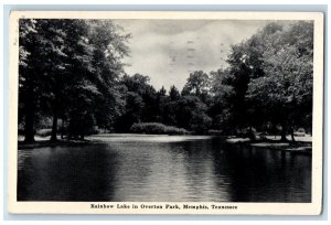 1941 Rainbow Lake Overton Park River Trees Memphis Tennessee TN Vintage Postcard