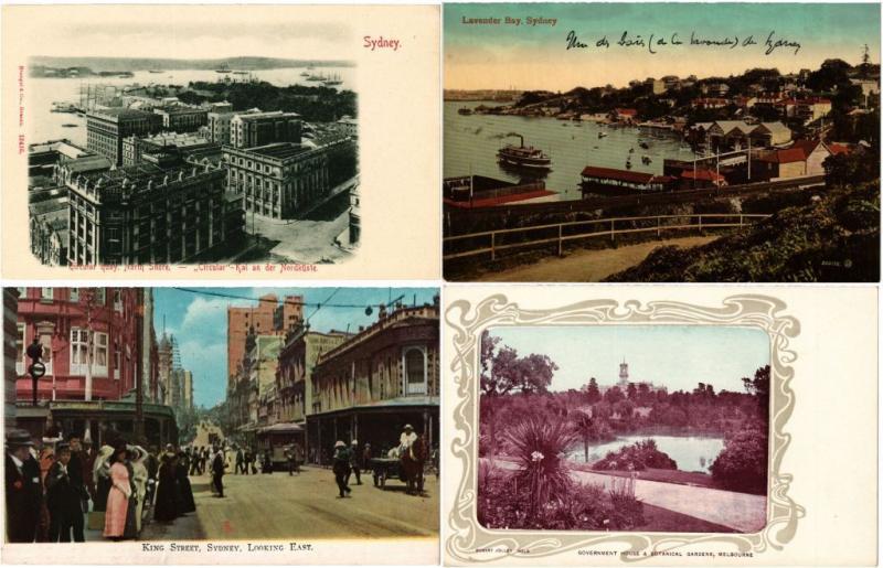 AUSTRALIA AUSTRALIE 62 CPA Vintage Postcards 1900-1940 period