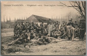 RUSSIAN PRISONERS HUNGARIAN WWI ANTIQUE POSTCARD