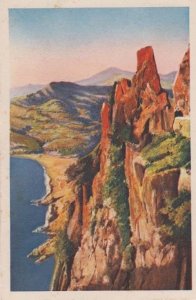 Calanques de Piana Corsican Piana Ajaccio Calanques Mountains Antique Postcard