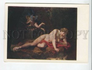 468663 1958 Leningrad Russian Museum Karl Bryullov narcissus semi-nude man cupid