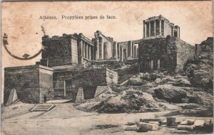 Greece Athens Propylaea taken from the front Vintage Postcard B119