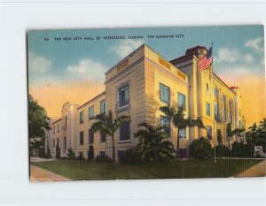 Postcard The New City Hall, The Sunshine City, St. Petersburg, Florida