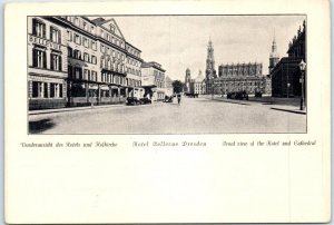 M-86915 Front view of the Hotel & Cathedral Hotel Bellevue Dresden Germany