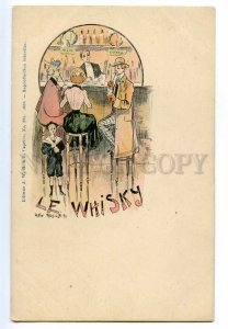 497583 Jack ABEILLE Le Whisky ART NOUVEAU Whiskey Caprice Lovers FRANCE #224