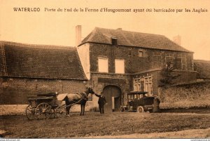 Belgium Waterloo Porte du Sud de la Ferme d'Hougoumont ayant ete barrica...