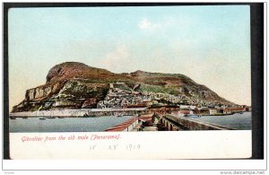 GIBRALTAR, 1900-1910's; Gibraltar From The Old Mole, Panorama