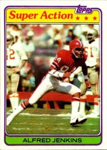 1981 Topps Football Card Alfred Jenkins Atlanta Falcons sk10251