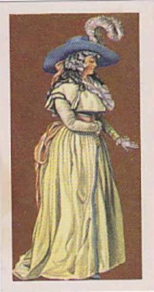 Brooke Bond Vintage Trade Card British Costume 1967 No 27 Lady's Day Dress Ci...