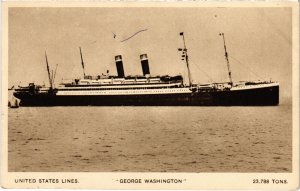 PC US, SHIPS, GEORGE WASHINGTON, Vintage Postcard (b45715)