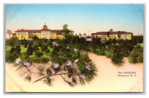 Carolina Hotel Panorama Pinehurst NC UNP Hand Colored Albertype Postcard W17