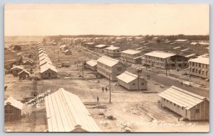 Camp Dix New Jersey NJ General View Home Of Workers RPPC Real Photo Postcard