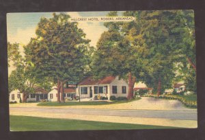 ROGERS ARKANSAS HILLCREST MOTEL LINEN ADVERTISING POSTCARD