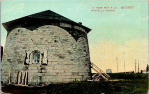 Postcard Quebec Martello Stone Tower ~1910 K29