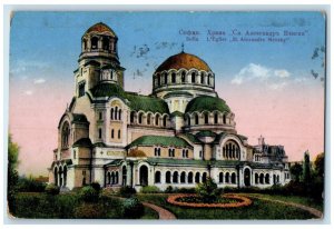 c1920's Sofia Church of St. Alexandery Nevsky Bulgaria Antique Posted Postcard