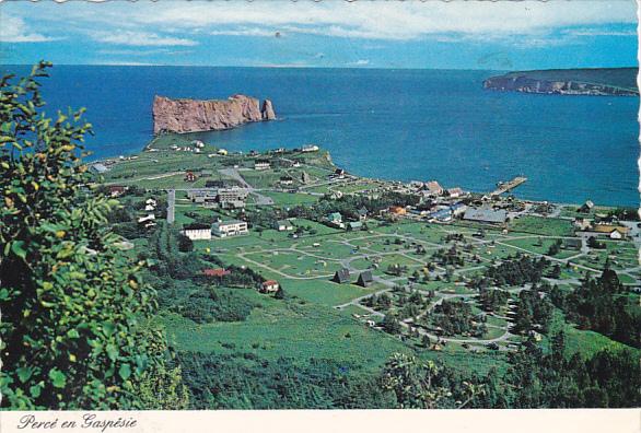 Canada Aerial View Perce Quebec