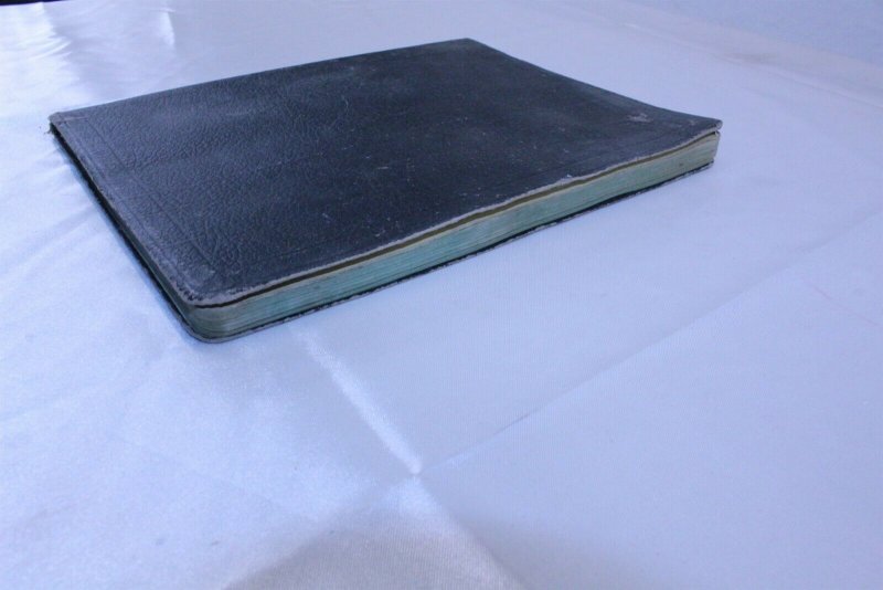 Vintage 1914 Used Black Leather Journal First Entry June 13, 1914