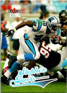 2004 Fleer Football Card Stephen Davis Carolina Panthers sk9267