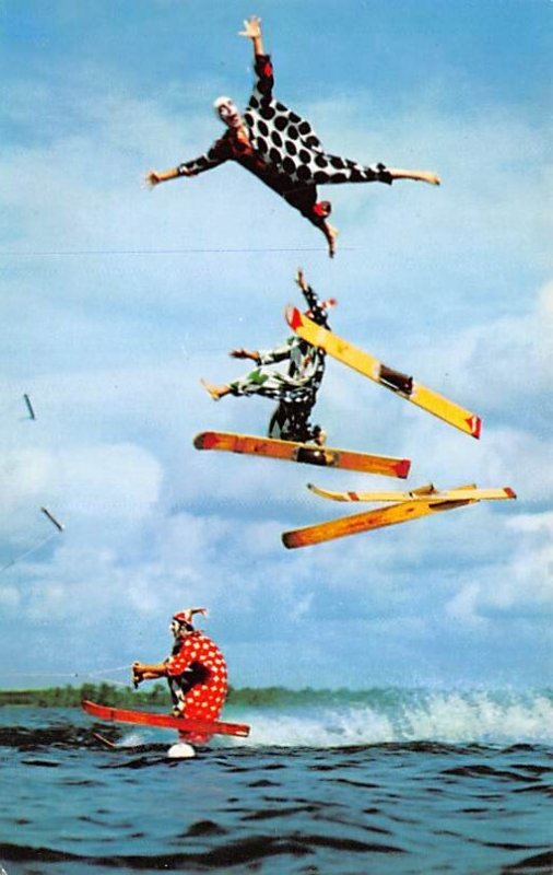 Clowns' Spectacular Show Waterskiing - Cypress Gardens, Florida FL  