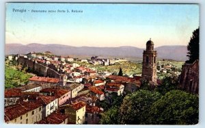 PERUGIA Panorama versa Porta S. Antonio ITALY Postcard