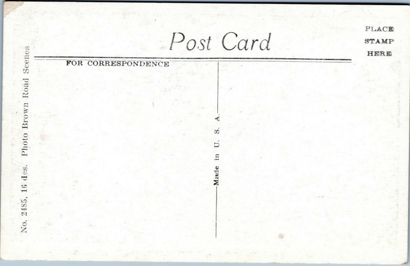 postcard Pennsylvania - Greetings from Windsor - lakeside trail path